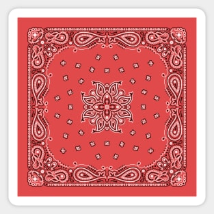 Cool red bandana design Sticker